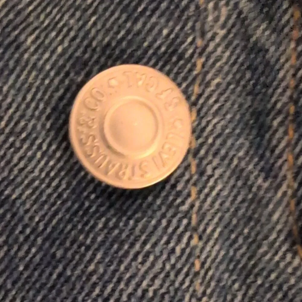 Levi Strauss & Co. Blue Denim boys girls Jean Jacket Buttons Trucker Size 10-12Y